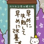 ヒトネコさん、早めに失敗して